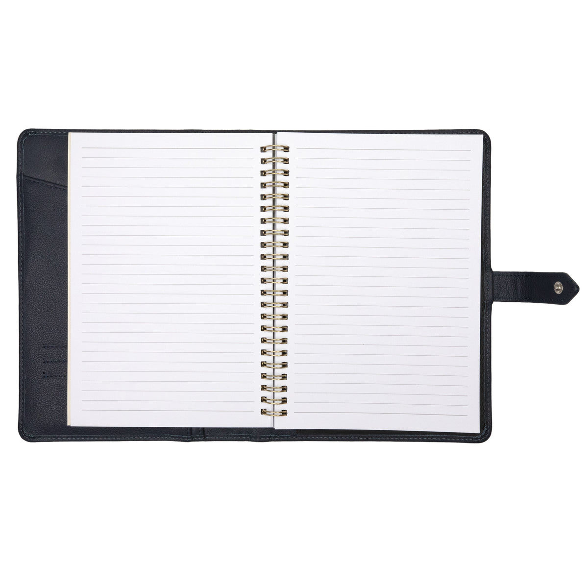 Signature Leather Journal - Navy
